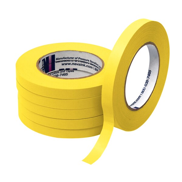 1/2" wide x 60yd Yellow Labeling Tape